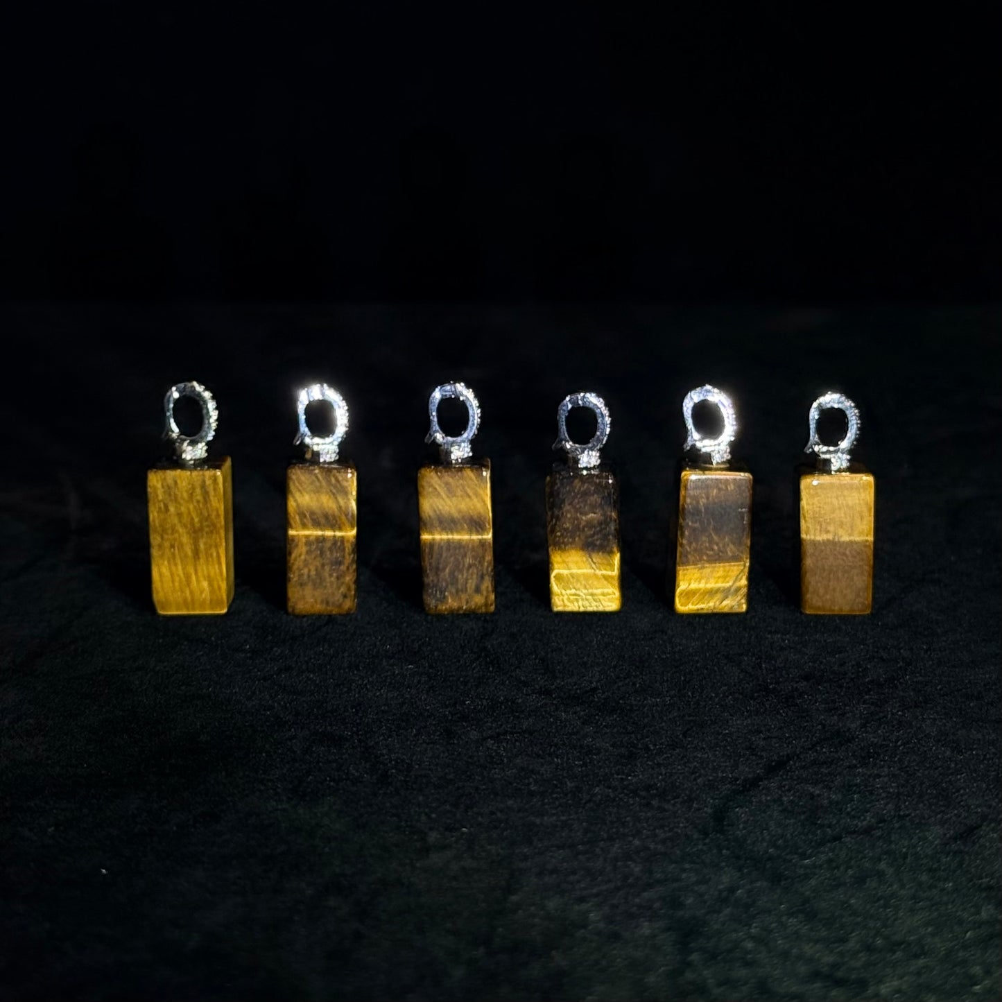 Yellow Tiger Eye Pillar Pendant