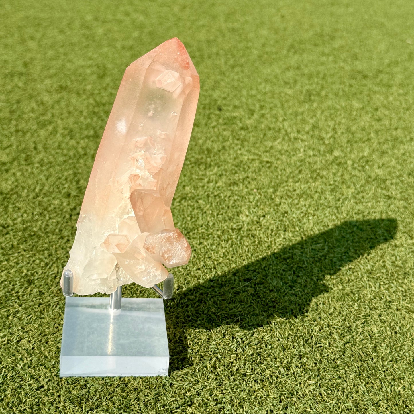 印度粉晶簇
